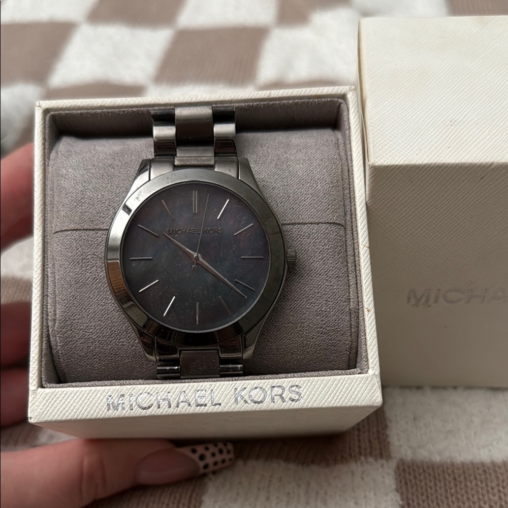 Michael Kors Silver Minimalist Watch